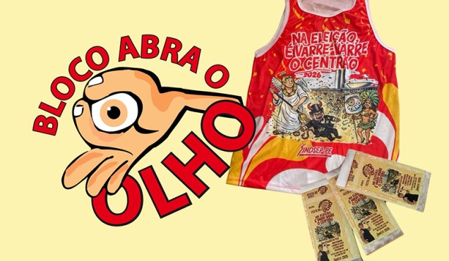 Chegaram as camisas e senhas da festa do Abra o Olho