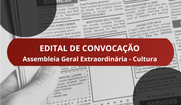 Assembleia da Cultura na próxima terça (22)
