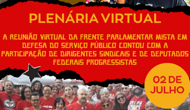 Defesa do Serviço Público é debatida em Plenária Virtual