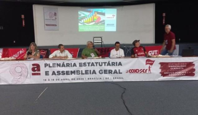 Sindsep participa de mesa de debates na Plenária Estatutária da Condsef/Fenadsef
